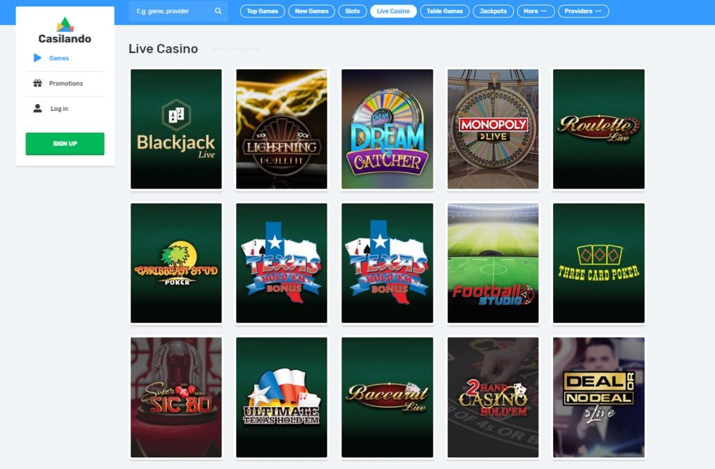 Live Casino Lobby
