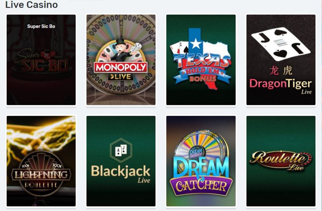 The Live Casino Section