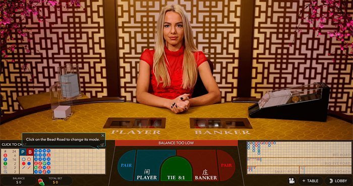 Evolution Gaming Live Baccarat Squeeze