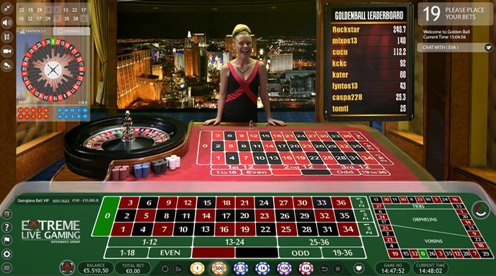 Live Golden ball roulette
