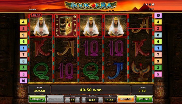 Book of Ra Deluxe Gameplay