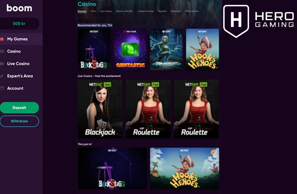 Boom Casino Offers a Great Live Casino