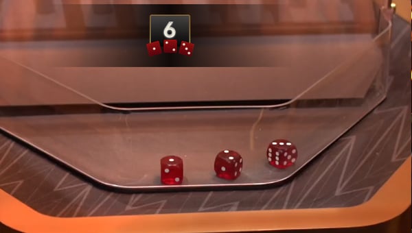 The total of the dice