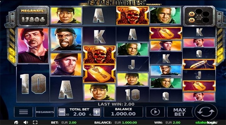The Expendables Megaways Gameplay