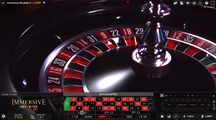 Immersive Roulette Screenshot