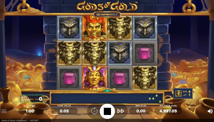 Gods of Gold InfiniReels slot game