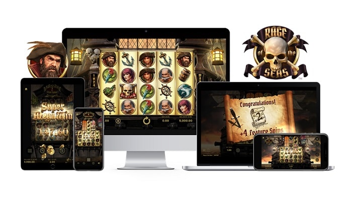 Rage of the Seas slot by NetEnt available on all devices.