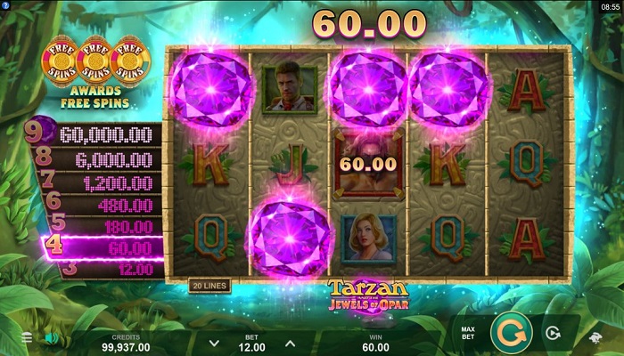Search for the lost treasure in Microgaming’s Tarzan and the Jewels of Opar. 