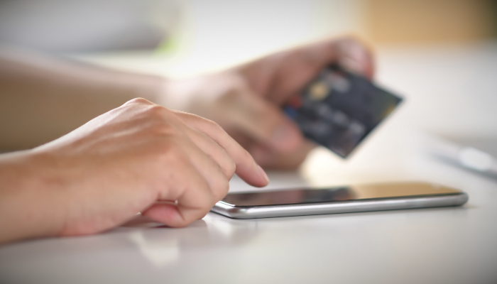 Typing credit card numbers