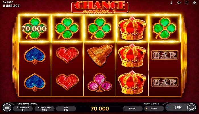 Chance Machine 5 launched by Endorphina just in time for the holidays.