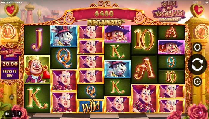 Try out the newest slot by iSoftBet, Queen of Wonderland Megaways.