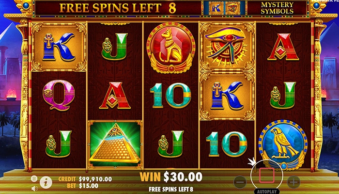 Mysterious Egypt free spins round