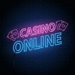 Casino online neon lettering