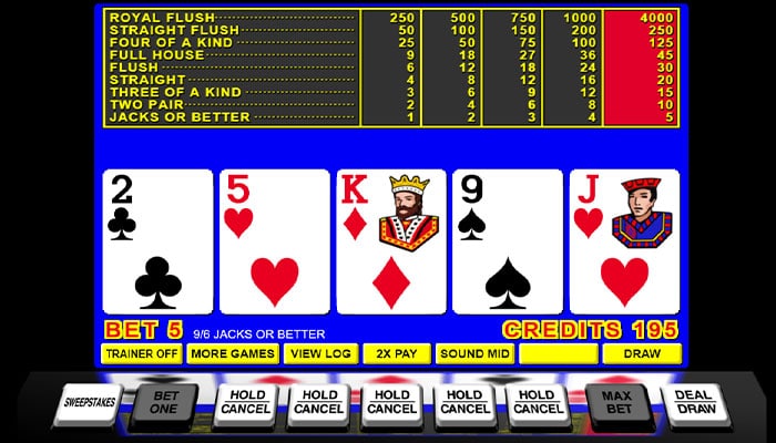 Online video poker