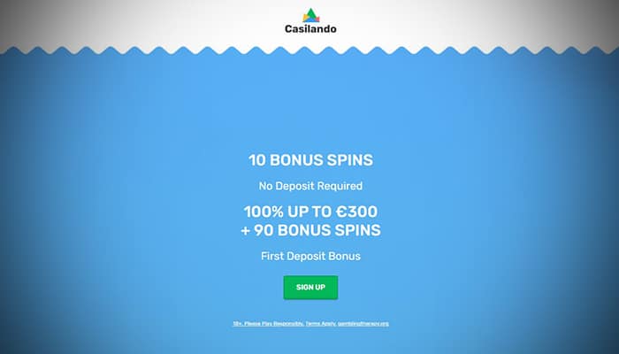 Casilando casino no deposit welcome offer
