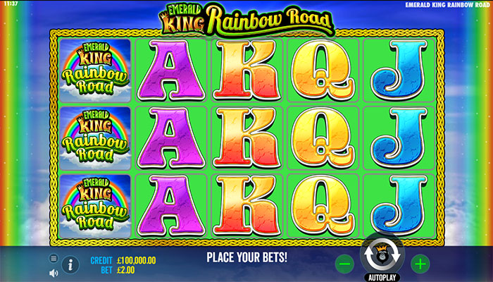 Emerald King Rainbow Road slot gameplay