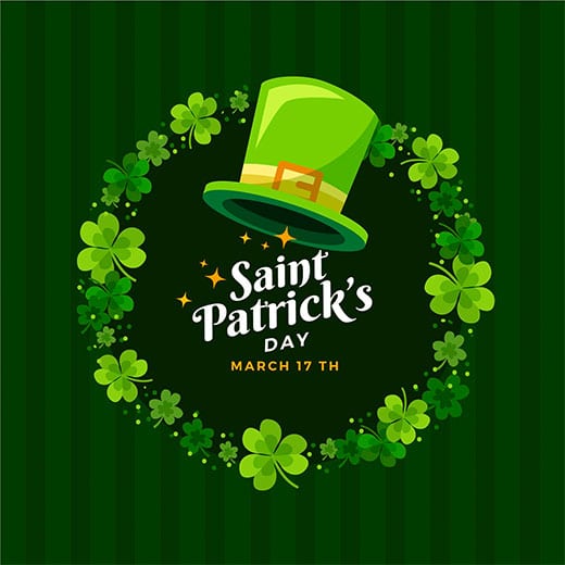 St Patrick's Day March 17th