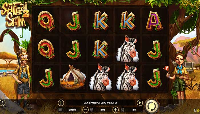 Safari Sam 2 slot gameplay
