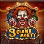 3 Clown Monty slot poster