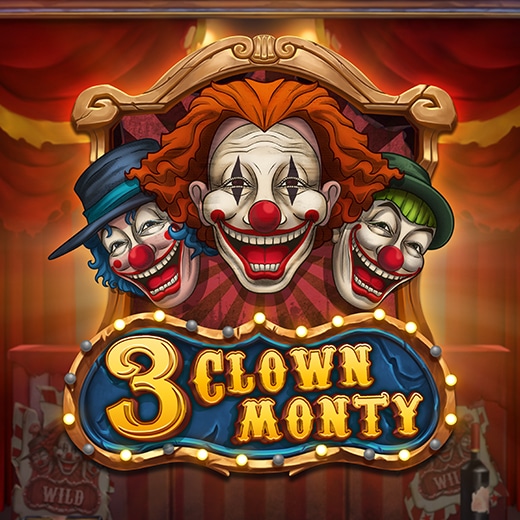 3 Clown Monty slot poster