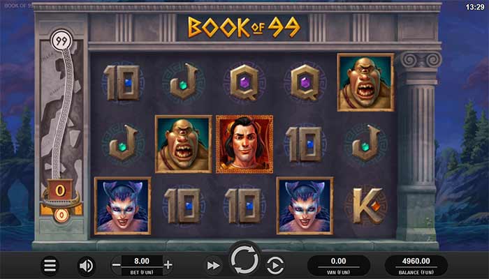 Book of 99 slot gameplay
