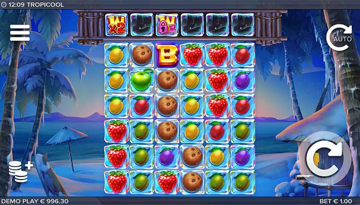 Tropicool slot gameplay