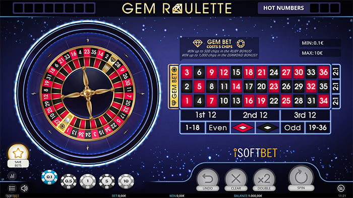 Gem Roulette wheel