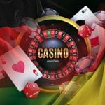 Online Casino elements with German flag