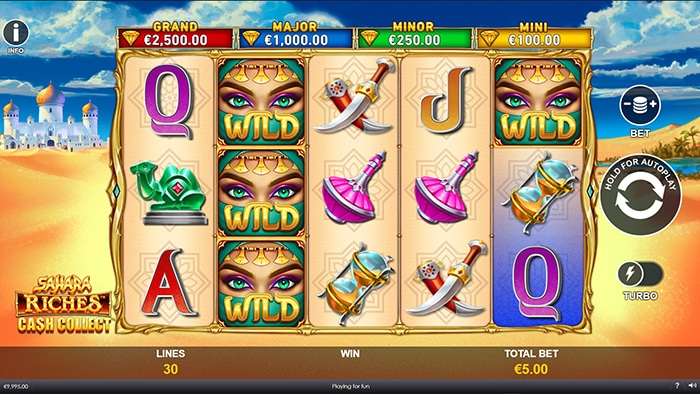 Sahara Riches Cash Collect slot main game