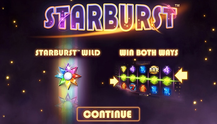 Starburst slot loading screen