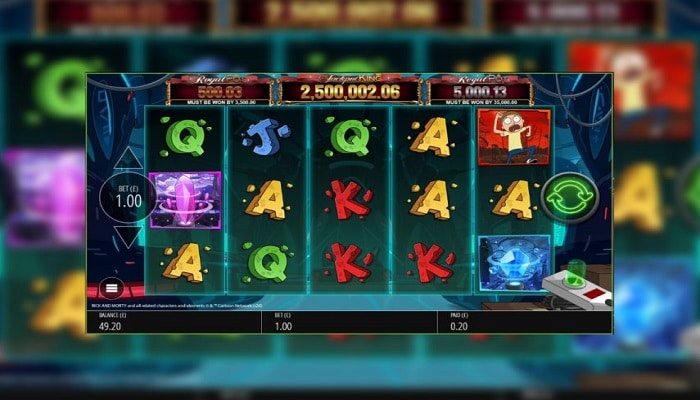 Jackpot King progressive added to Rick and Morty Wubba Lubba Dub Dub.