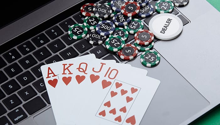 Poker assets on computer