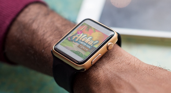 Playing video slot on smartwatch