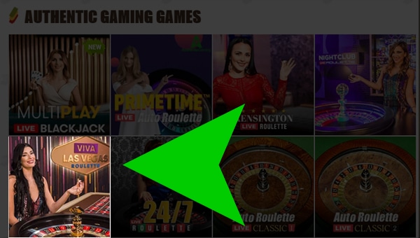 Pick Viva Las Vegas roulette