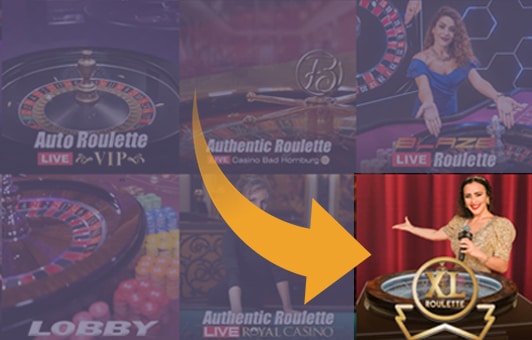 Pick XL Roulette in the casino lobby