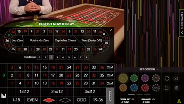 Place bets at viva las vegas roulette