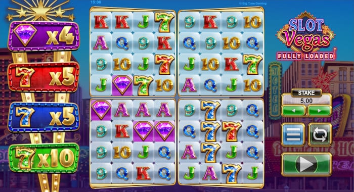 Slot Vegas Megaquads Fully Loaded gameplay