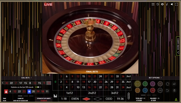 The Game is Based on European Roulette