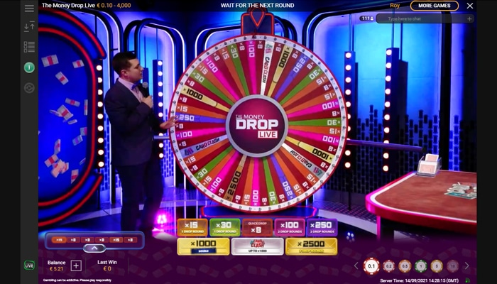 The Money Drop Live is presented by a live host