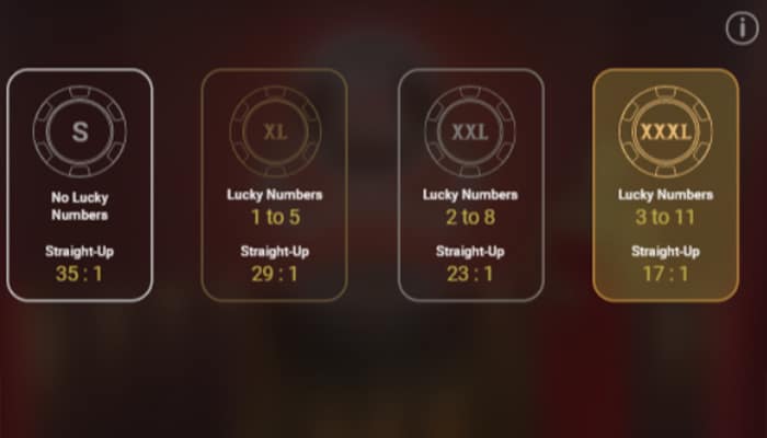 You can determine the amount of lucky numbers