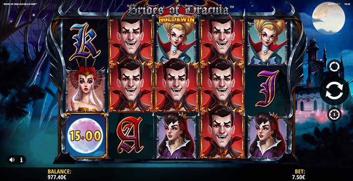Brides of Dracula Hold & Win gameplay