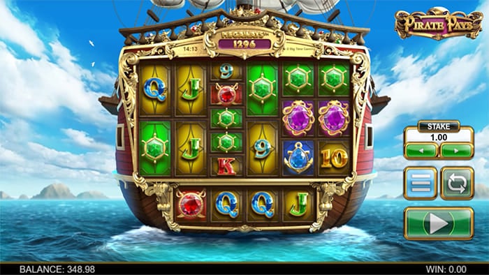 Pirate Pays Megaways slot main game