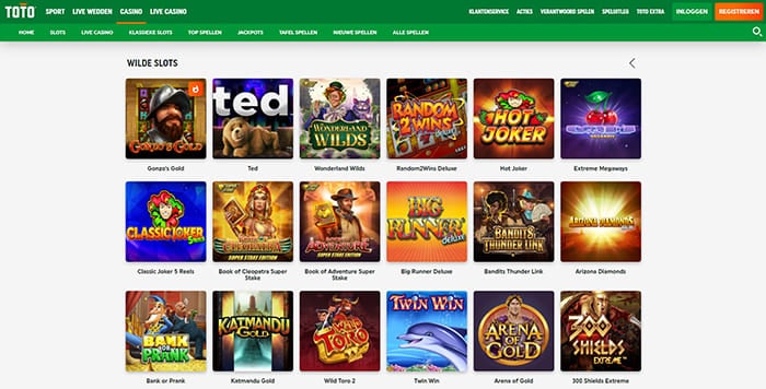 Toto casino slot games