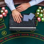 Man gambling online
