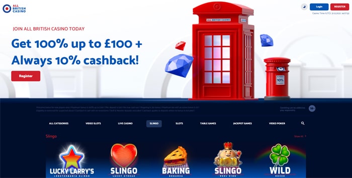 All British Casino Lobby