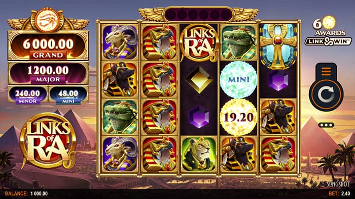 Links of Ra video slot gameplay