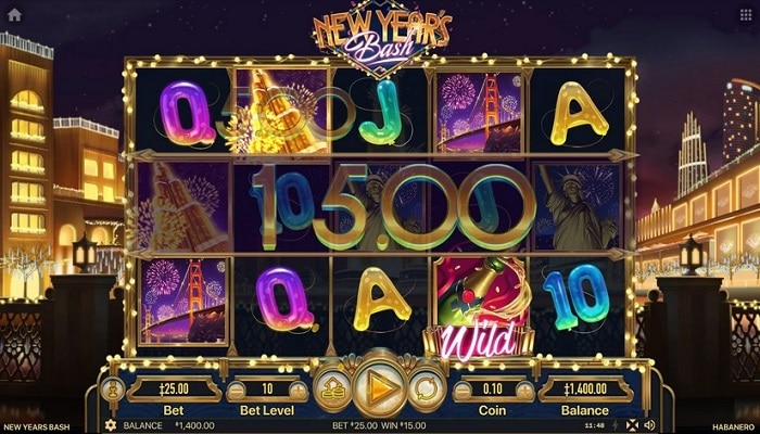 Check out Habanero’s new title, New Year’s Bash.