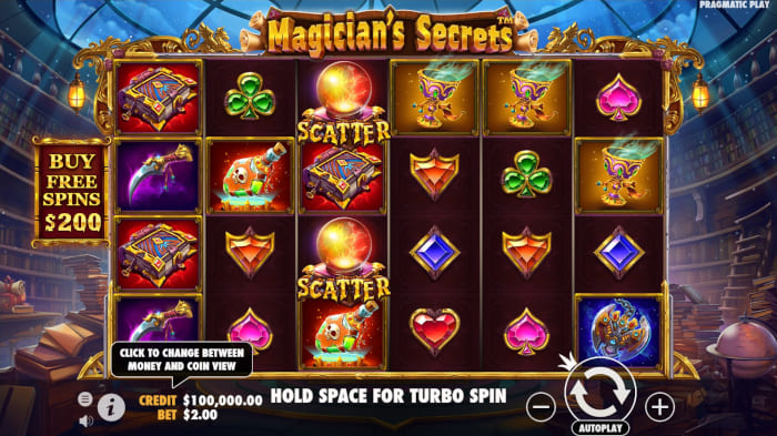 Magician's Secrets slot gameplay