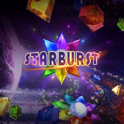 Symbols of Starburst video slot