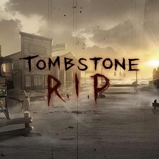 Tombstone RIP slot logo